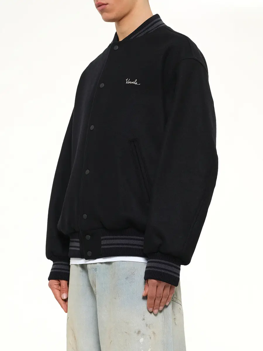 vowels Wool Varsity Jacket | Thumbnail 3
