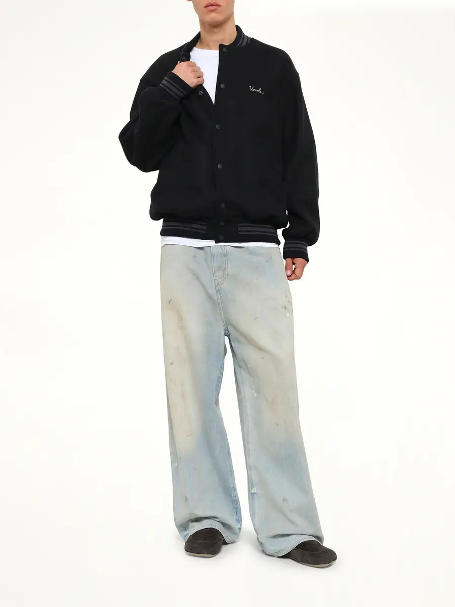 vowels Wool Varsity Jacket | Thumbnail 4