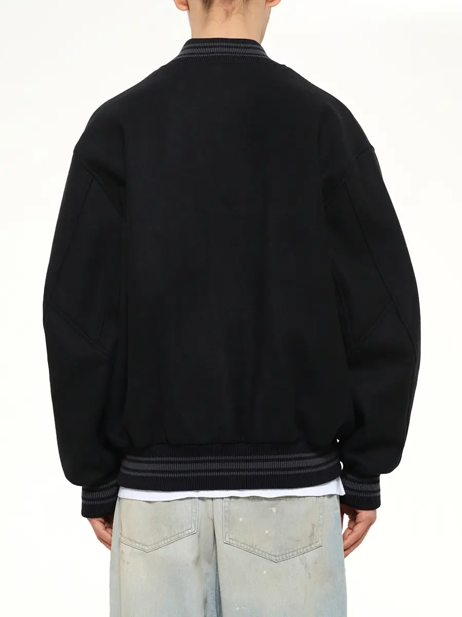 vowels Wool Varsity Jacket | Thumbnail 5