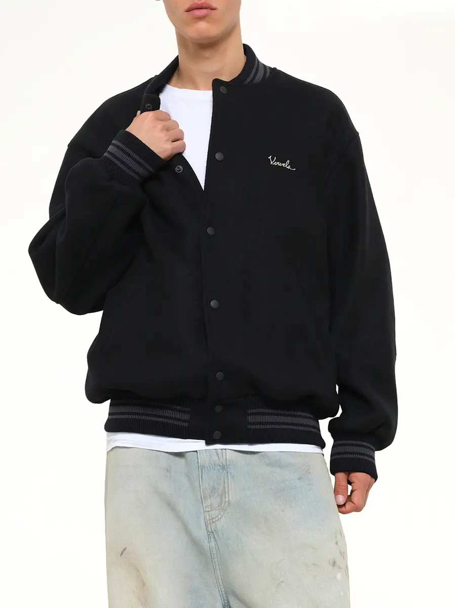 vowels Wool Varsity Jacket | Thumbnail 6