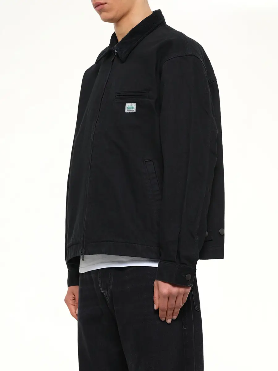 vowels Garment Dyed Zip Up Jacket | Thumbnail 3
