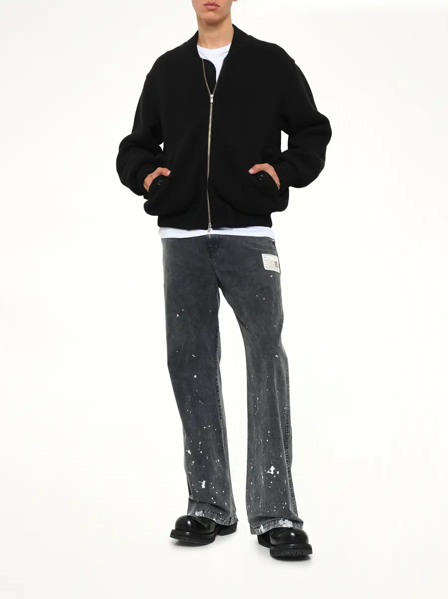 vowels Knitted Bomber | Thumbnail 4 vowels Knitted Bomber | Thumbnail 4