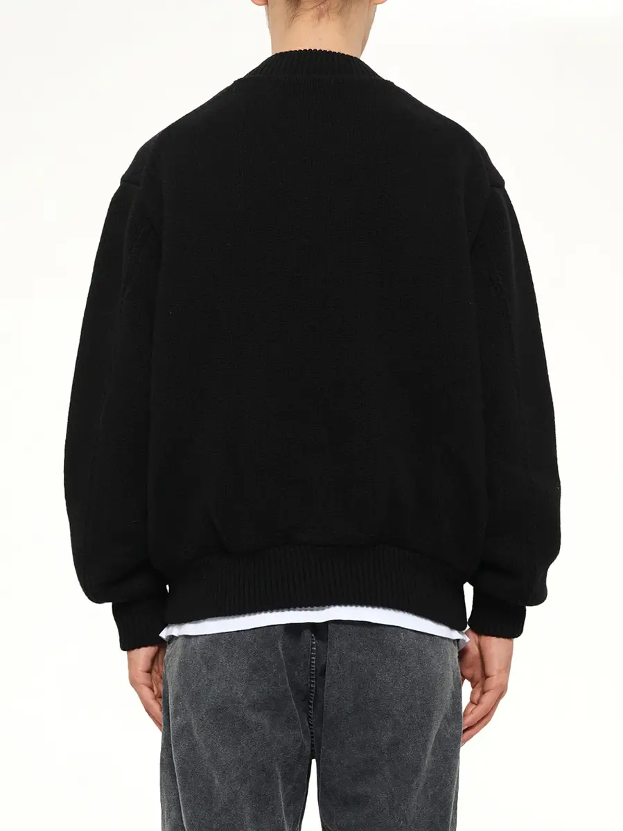 vowels Knitted Bomber | Thumbnail 5 vowels Knitted Bomber | Thumbnail 5