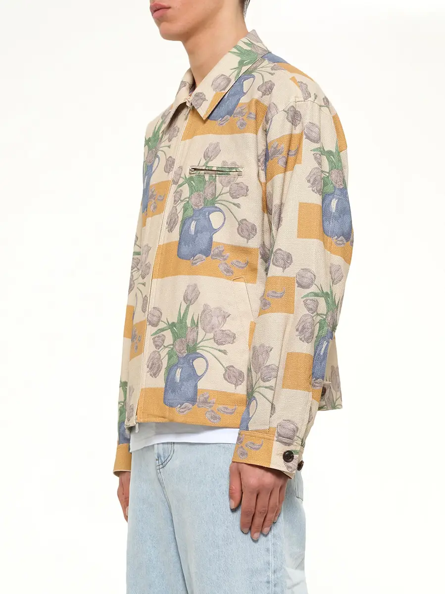 vowels Zip Up Jacket in Tulip | Thumbnail 3 vowels Zip Up Jacket in Tulip | Thumbnail 3
