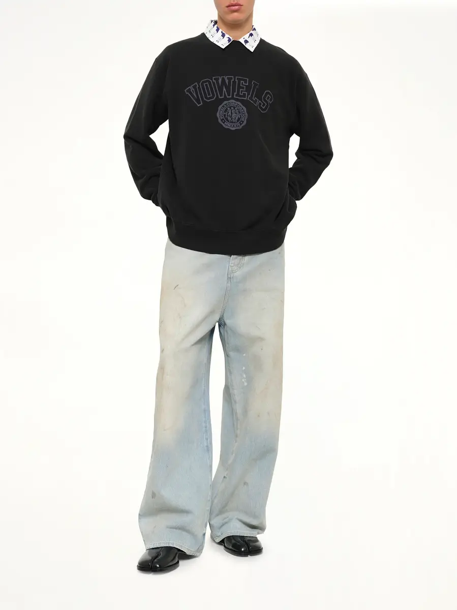 vowels Faded Collegiate Sweatshirt | Thumbnail 4 vowels Faded Collegiate Sweatshirt | Thumbnail 4