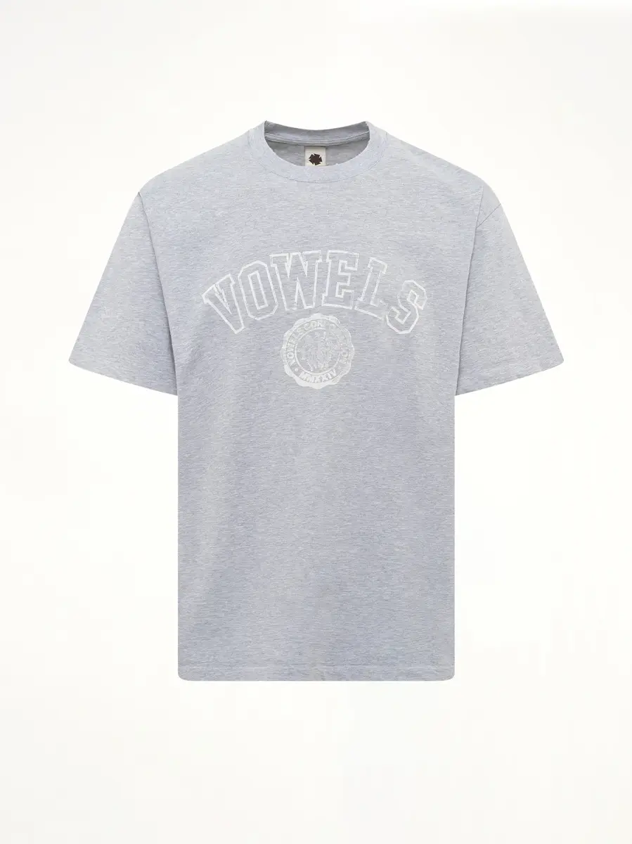 vowels Faded Collegiate T-shirt in Grey Heather | Thumbnail 2 vowels Faded Collegiate T-shirt in Grey Heather | Thumbnail 2
