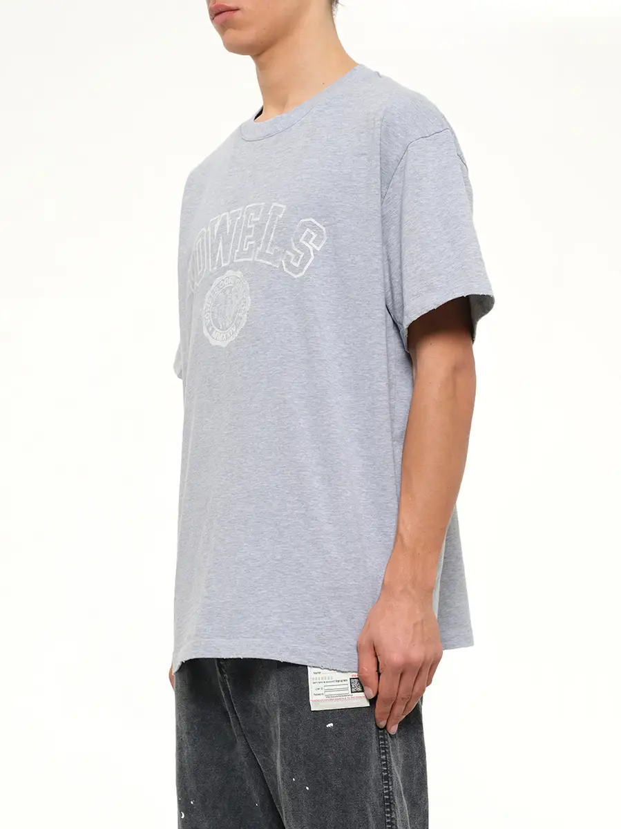 vowels Faded Collegiate T-shirt in Grey Heather | Thumbnail 3 vowels Faded Collegiate T-shirt in Grey Heather | Thumbnail 3
