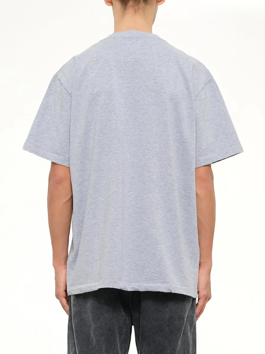 vowels Faded Collegiate T-shirt in Grey Heather | Thumbnail 5 vowels Faded Collegiate T-shirt in Grey Heather | Thumbnail 5