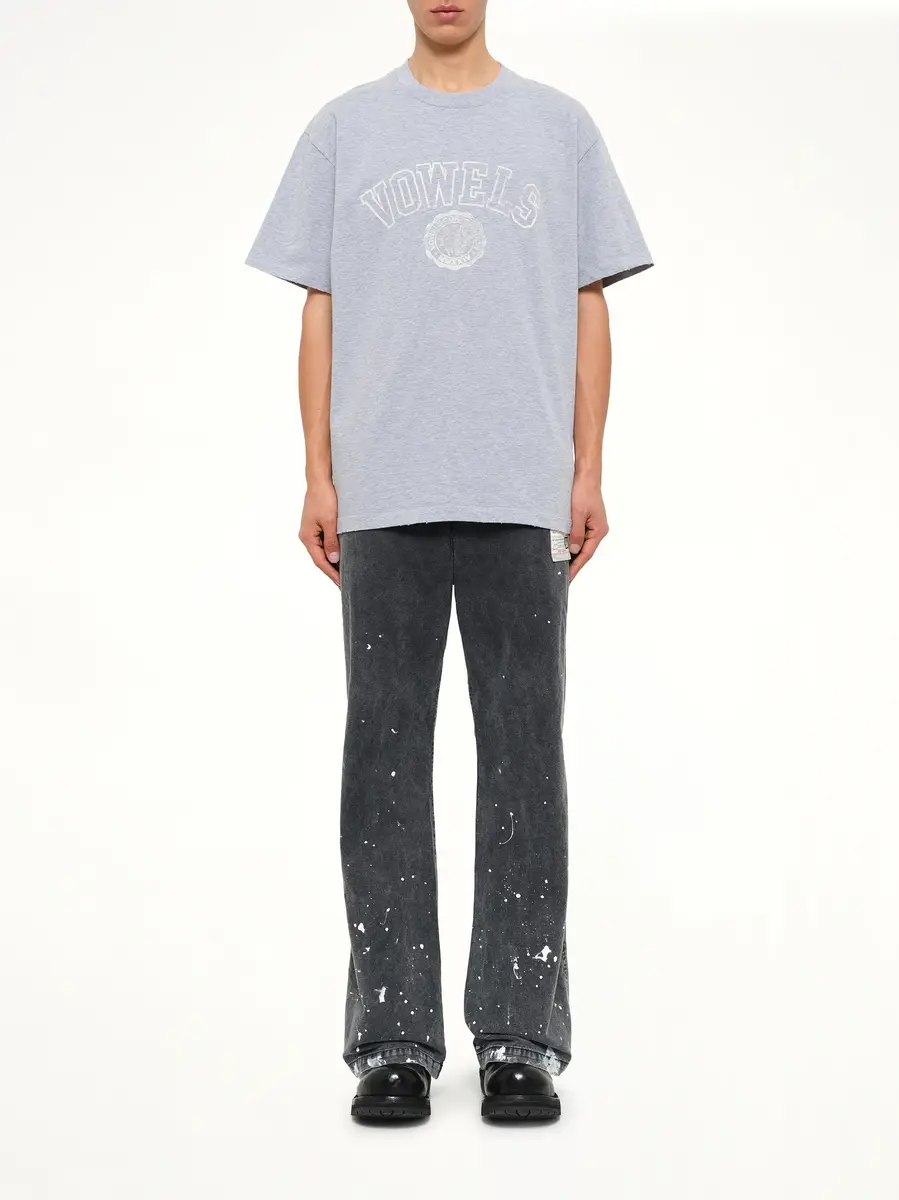 vowels Faded Collegiate T-shirt in Grey Heather | Thumbnail 7 vowels Faded Collegiate T-shirt in Grey Heather | Thumbnail 7