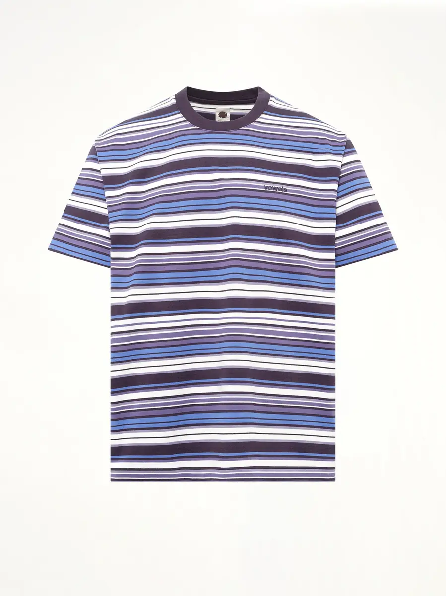 vowels S/s Stripe T-shirt in Blueberry | Thumbnail 2