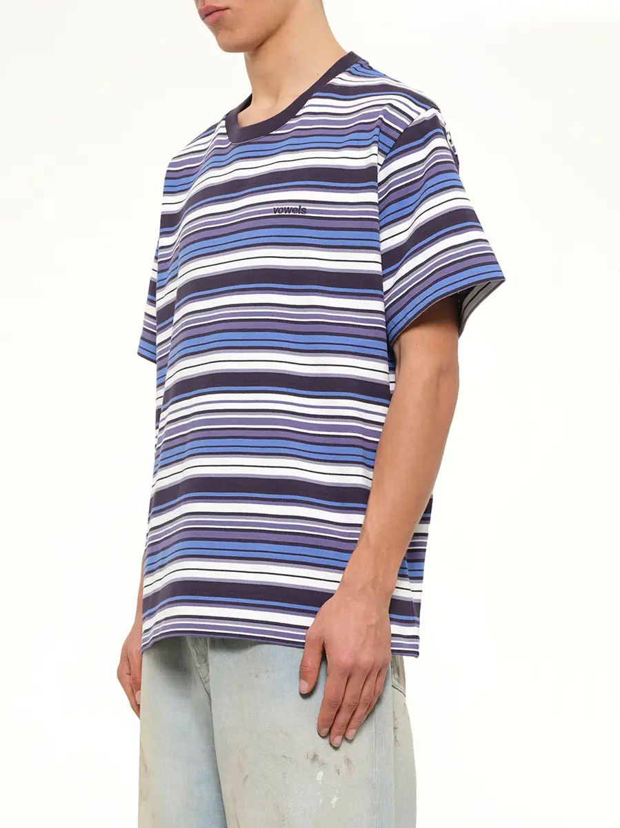 vowels S/s Stripe T-shirt in Blueberry | Thumbnail 3
