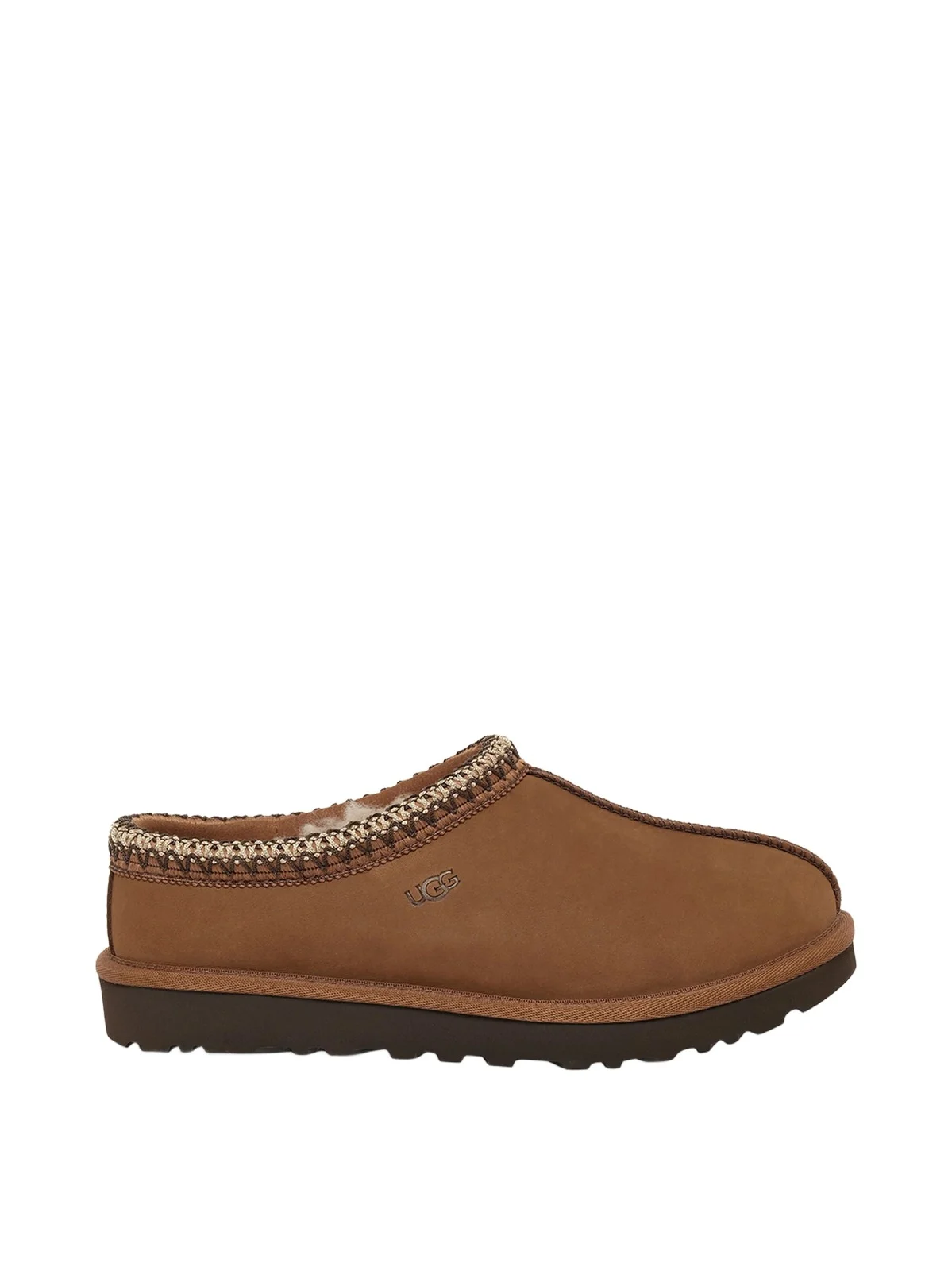 Tasman Nubuck Slipper in Dark Chestnut Tasman Nubuck Slipper in Dark Chestnut