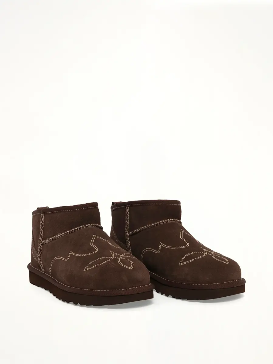 UGG Classic Ultra Mini Western Boots in Burnt Cedar | Thumbnail 2 UGG Classic Ultra Mini Western Boots in Burnt Cedar | Thumbnail 2