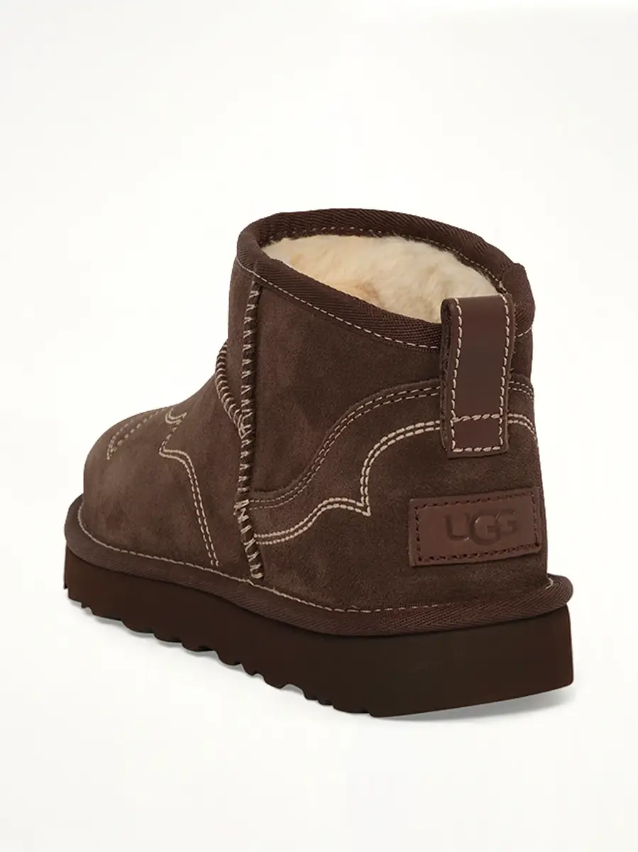 UGG Classic Ultra Mini Western Boots in Burnt Cedar | Thumbnail 3 UGG Classic Ultra Mini Western Boots in Burnt Cedar | Thumbnail 3