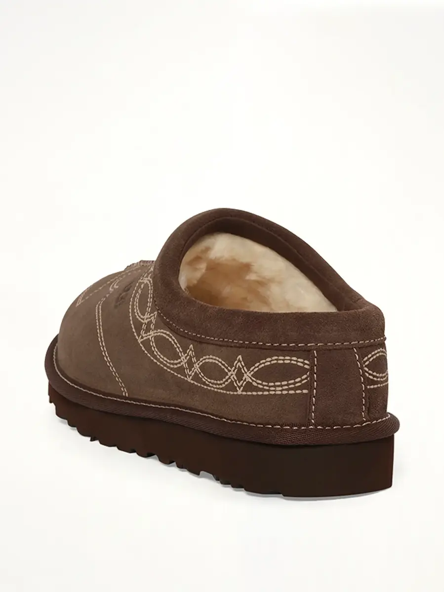 UGG Tasman Western Slipper in Burnt Cedar | Thumbnail 3 UGG Tasman Western Slipper in Burnt Cedar | Thumbnail 3