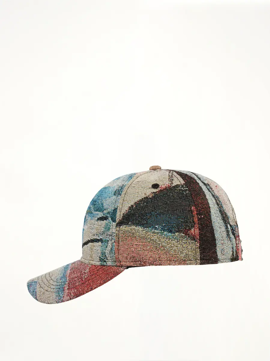 KidSuper Jacquard Art Script Logo Hat in Multicolour | Thumbnail 2