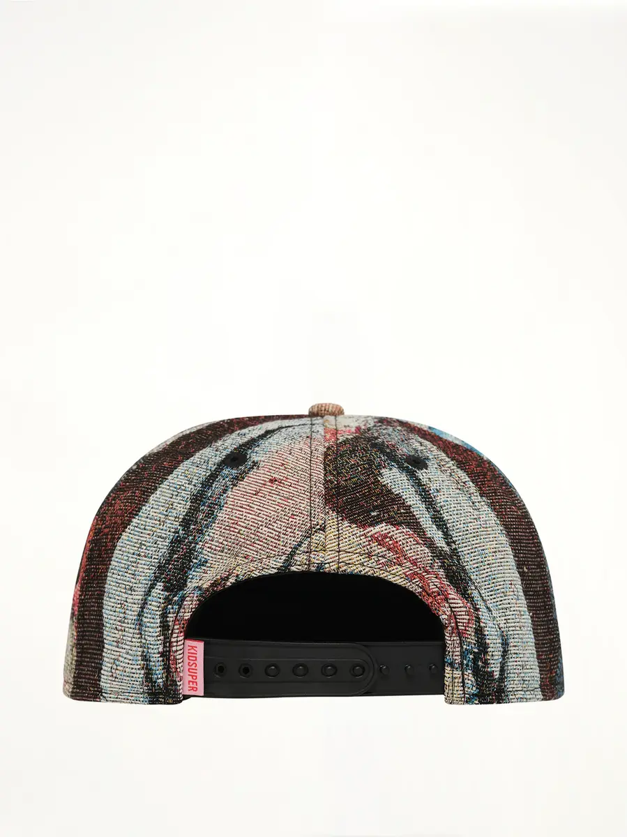 KidSuper Jacquard Art Script Logo Hat in Multicolour | Thumbnail 3