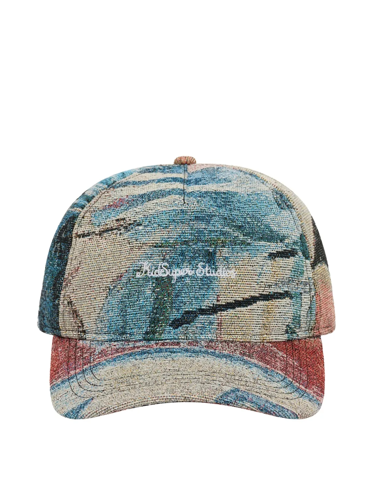 KidSuper Jacquard Art Script Logo Hat in Multicolour