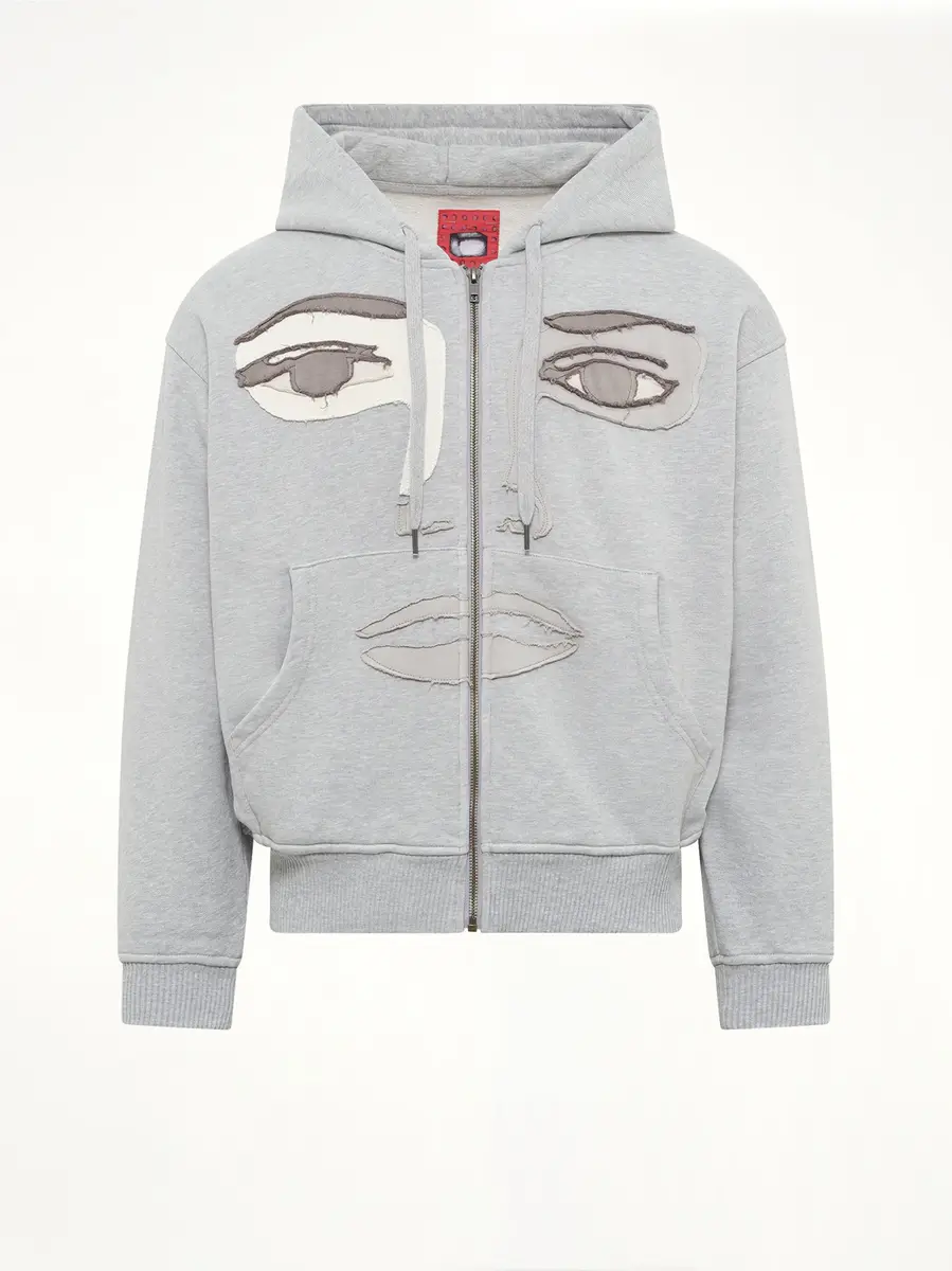 KidSuper Face Hoodie in Stone Gray | Thumbnail 2 KidSuper Face Hoodie in Stone Gray | Thumbnail 2