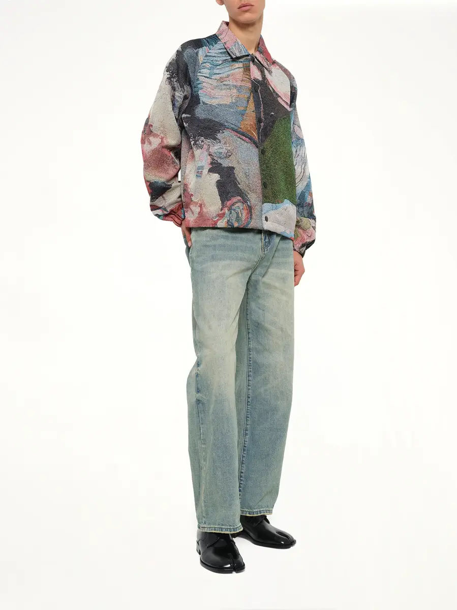 KidSuper Café de la Coaches Jacket in Multicolour | Thumbnail 4