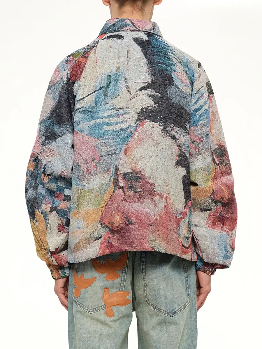 KidSuper Café de la Coaches Jacket in Multicolour | Thumbnail 5