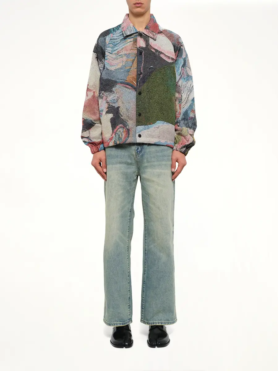 KidSuper Café de la Coaches Jacket in Multicolour | Thumbnail 7