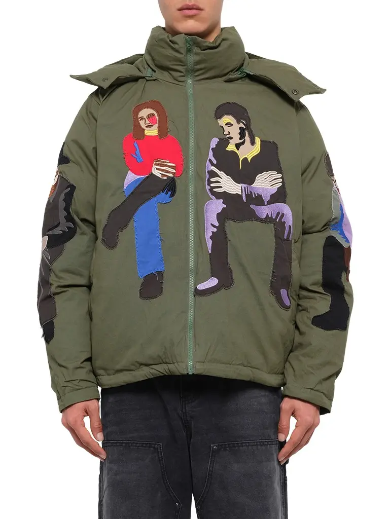 Subway Car Patchwork Puffer
