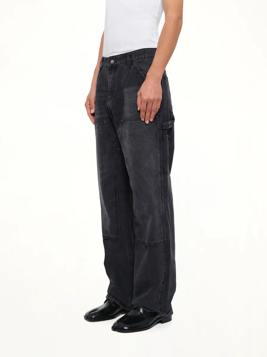 KidSuper Eye Badge Washed Double Knee Pants | Thumbnail 3 KidSuper Eye Badge Washed Double Knee Pants | Thumbnail 3