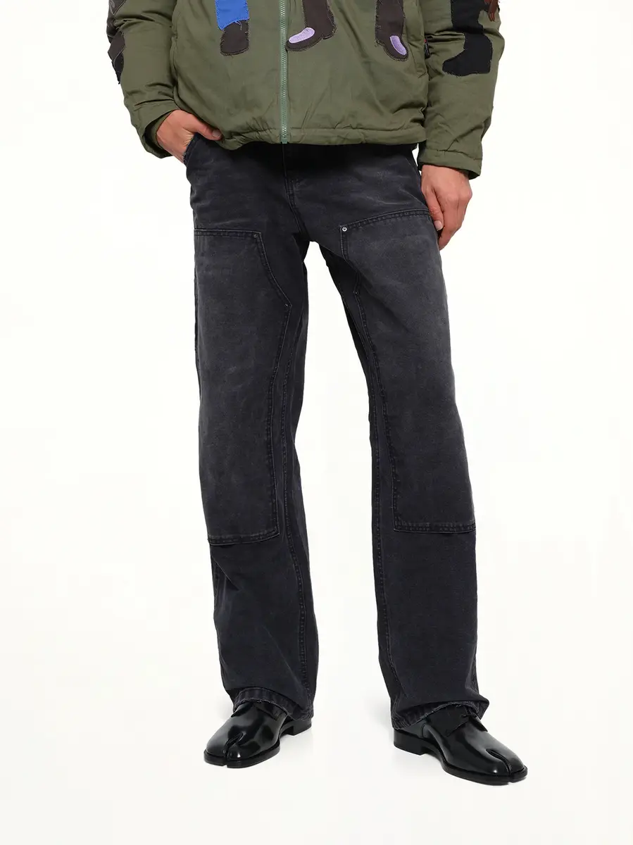 KidSuper Eye Badge Washed Double Knee Pants | Thumbnail 6 KidSuper Eye Badge Washed Double Knee Pants | Thumbnail 6