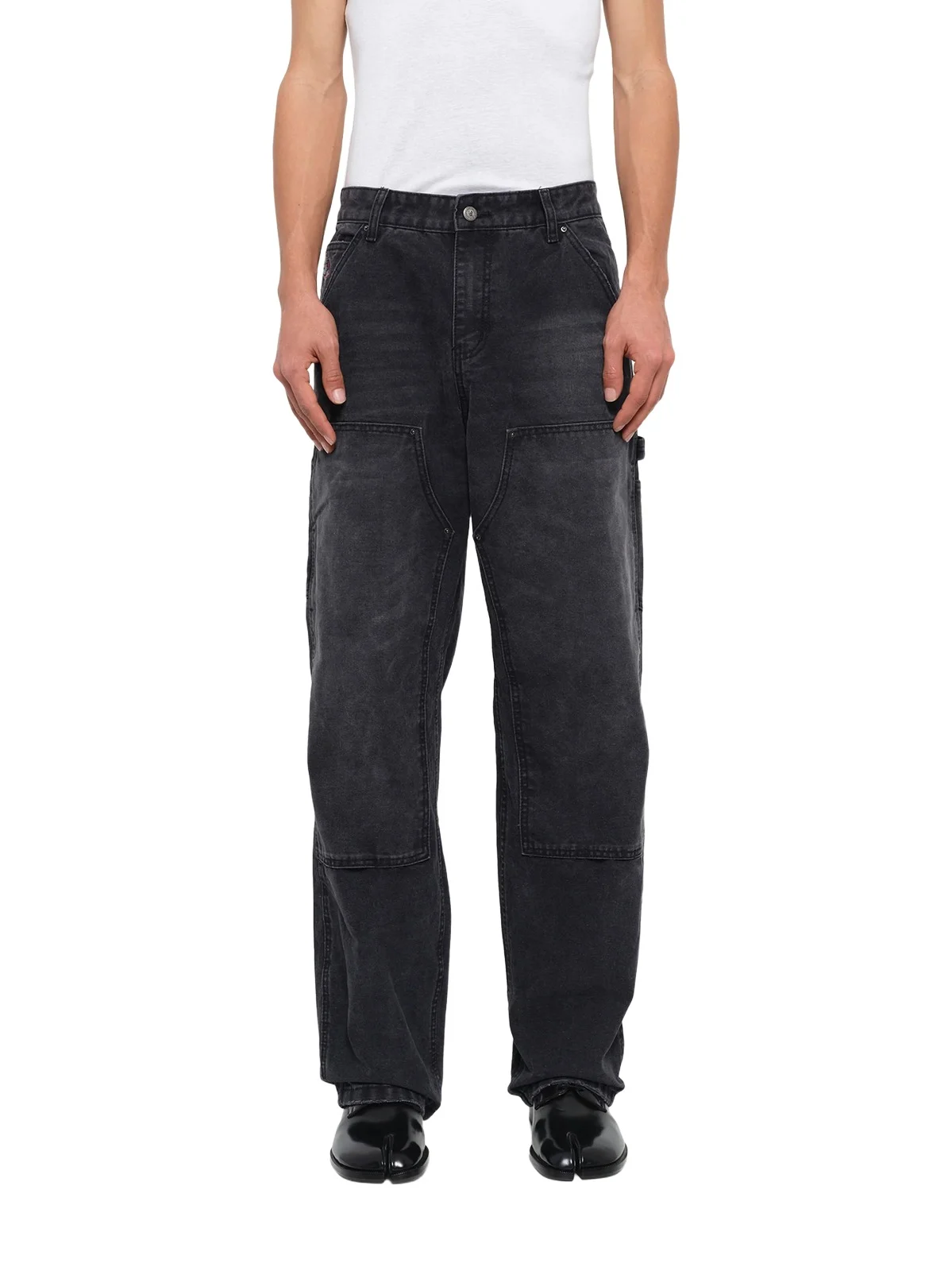 KidSuper Eye Badge Washed Double Knee Pants