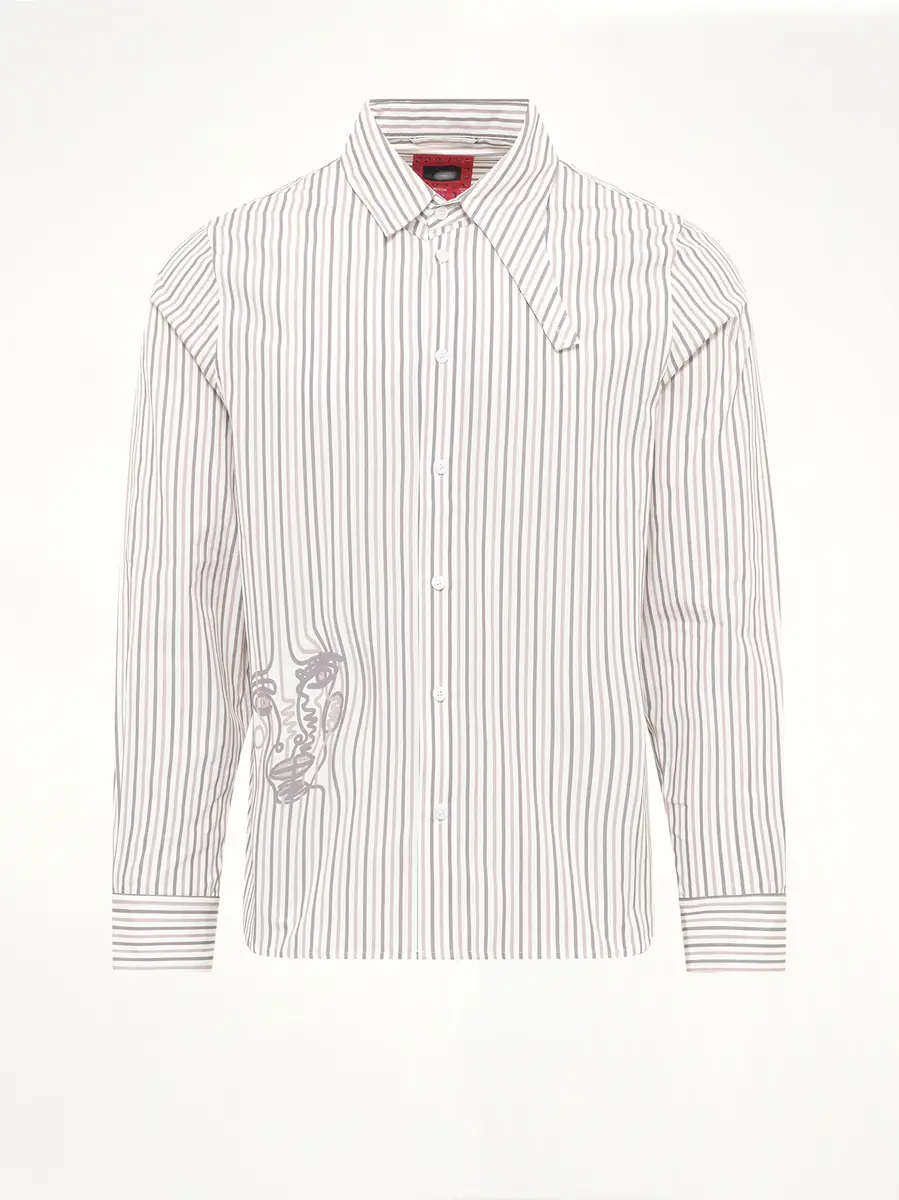 KidSuper Striped Face Button Up Shirt | Thumbnail 2 KidSuper Striped Face Button Up Shirt | Thumbnail 2