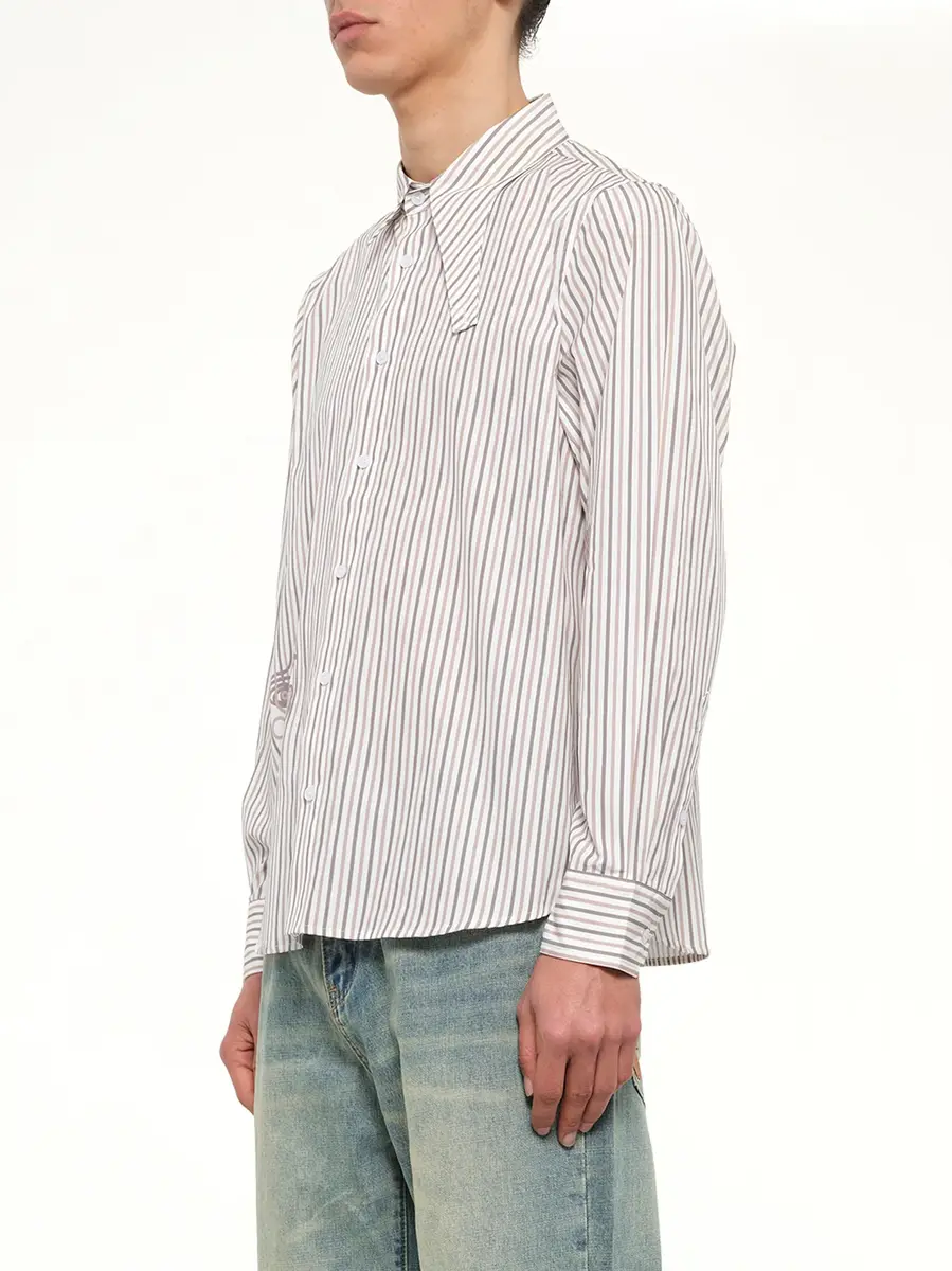 KidSuper Striped Face Button Up Shirt | Thumbnail 3 KidSuper Striped Face Button Up Shirt | Thumbnail 3