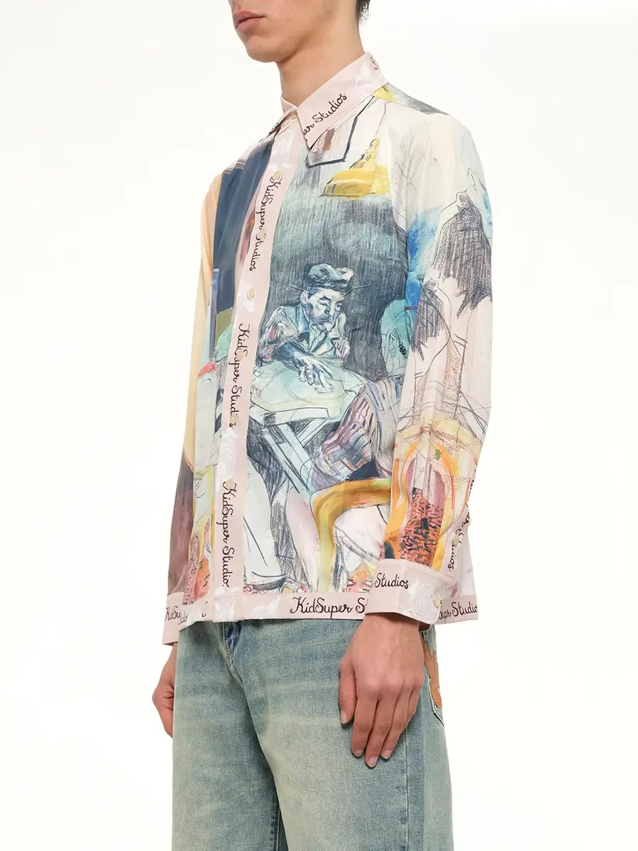 KidSuper Dominos Button Up Shirt in Multicolour | Thumbnail 3 KidSuper Dominos Button Up Shirt in Multicolour | Thumbnail 3