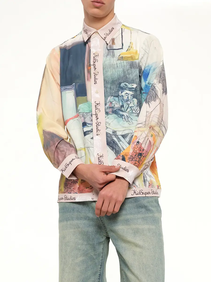KidSuper Dominos Button Up Shirt in Multicolour | Thumbnail 6 KidSuper Dominos Button Up Shirt in Multicolour | Thumbnail 6