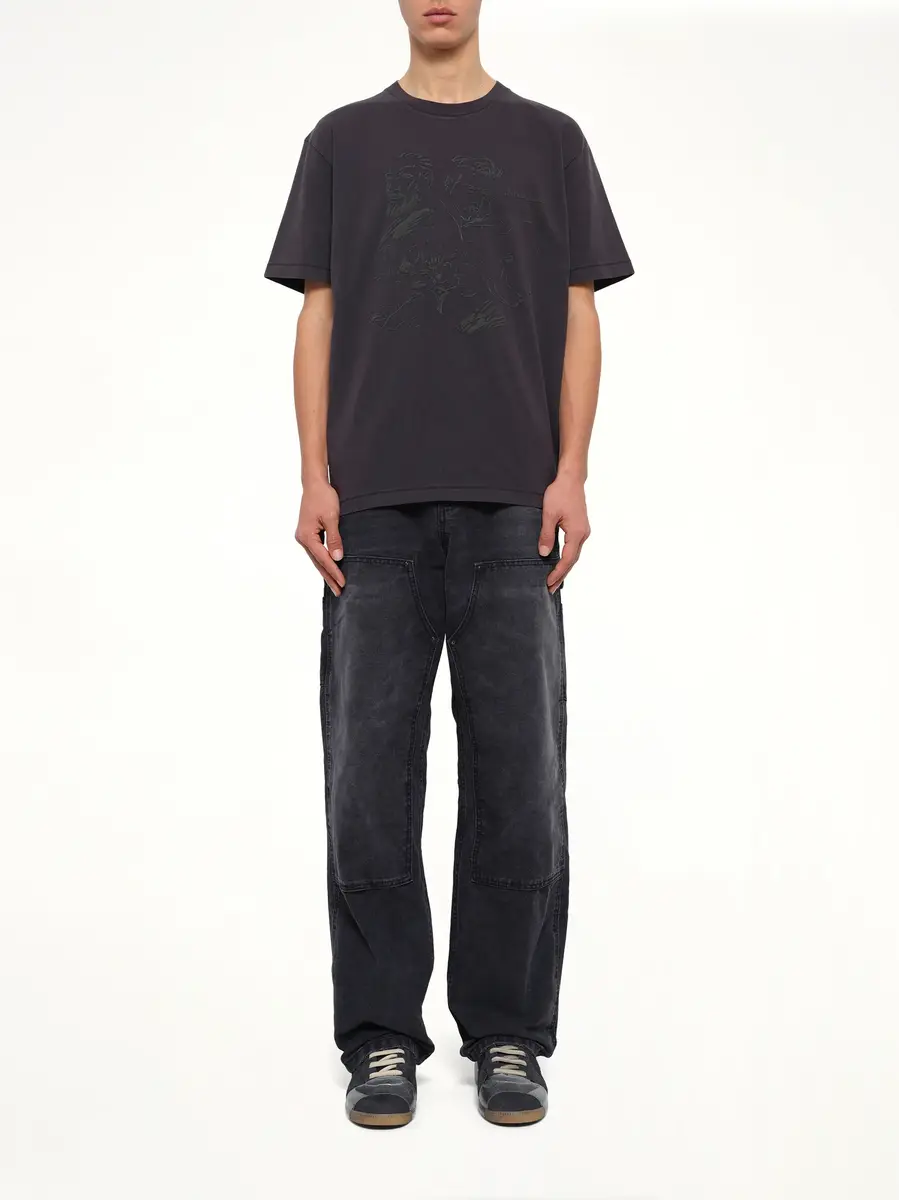 KidSuper Sketched Faces T-shirt in Washed Black | Thumbnail 7 KidSuper Sketched Faces T-shirt in Washed Black | Thumbnail 7