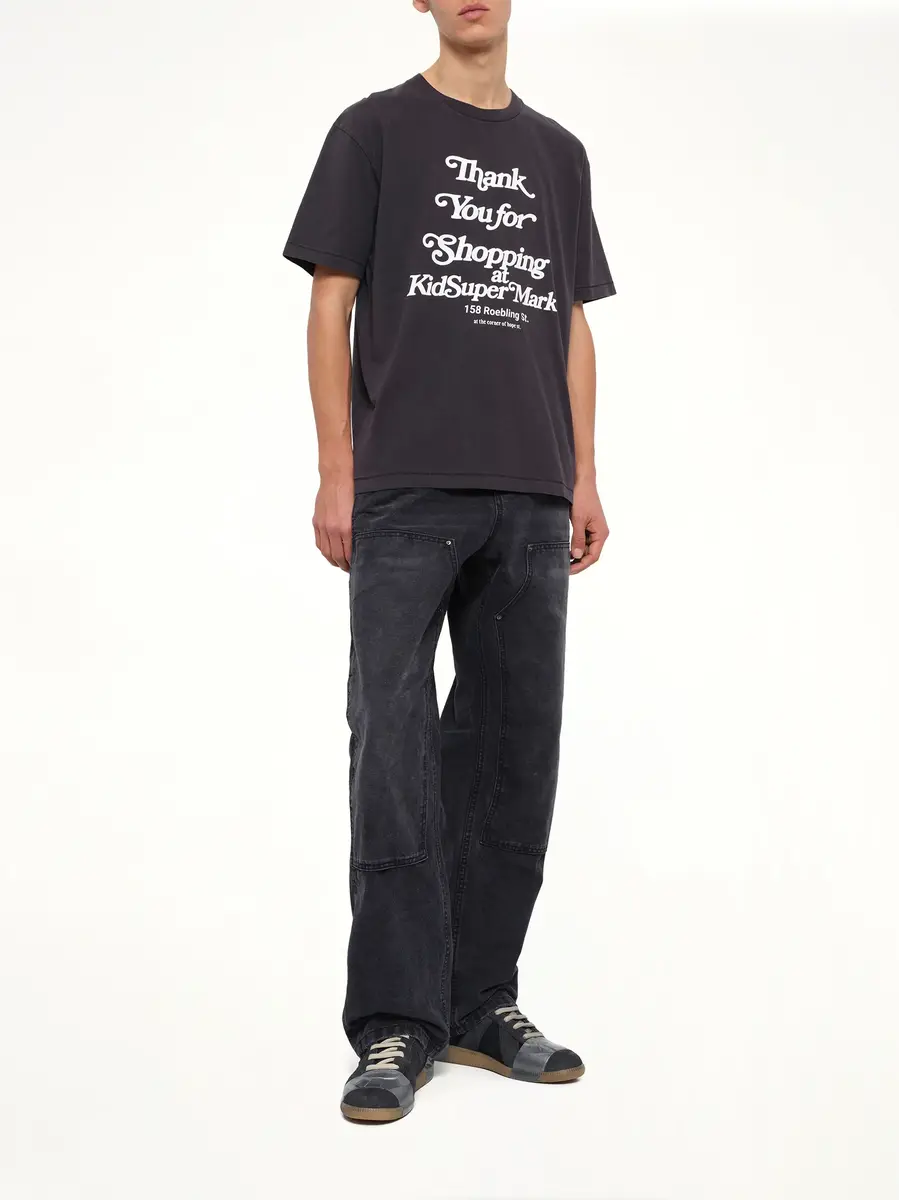KidSuper Thank You For Shopping T-shirt in Washed Black | Thumbnail 4