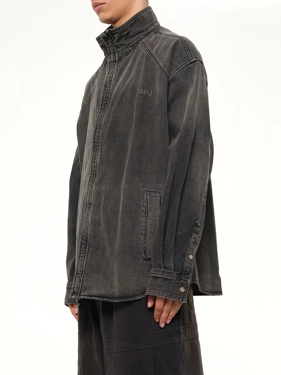 JUUNJ Hoodie Detachable Leather Jumper | Thumbnail 3 JUUNJ Hoodie Detachable Leather Jumper | Thumbnail 3