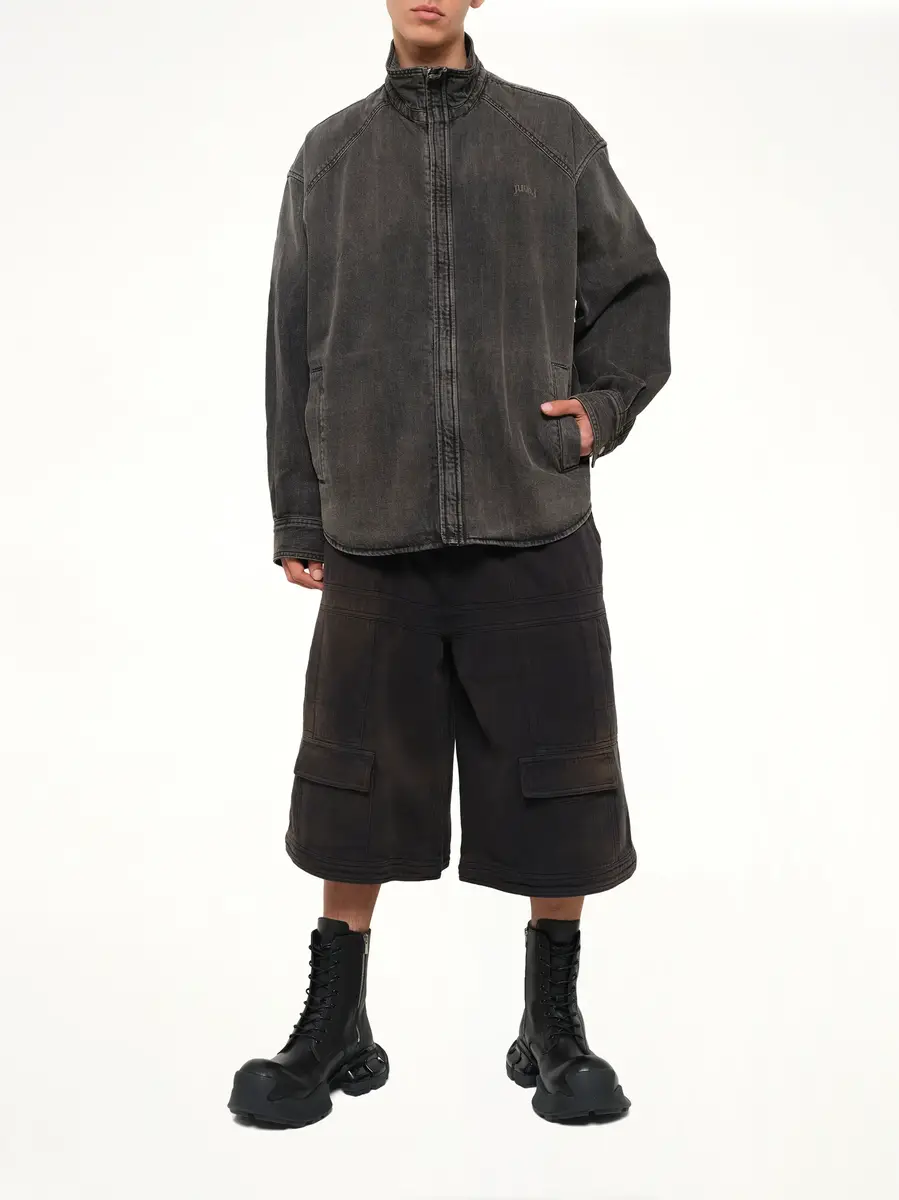 JUUNJ Hoodie Detachable Leather Jumper | Thumbnail 4 JUUNJ Hoodie Detachable Leather Jumper | Thumbnail 4