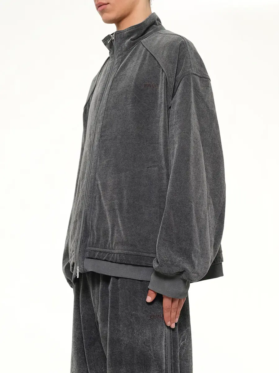 JUUNJ Highneck Denim Zip-up Jacket | Thumbnail 3 JUUNJ Highneck Denim Zip-up Jacket | Thumbnail 3