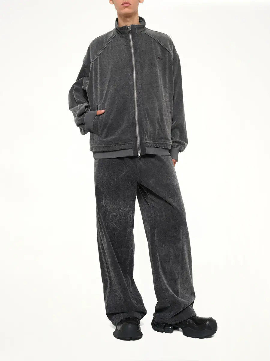 JUUNJ Highneck Denim Zip-up Jacket | Thumbnail 4 JUUNJ Highneck Denim Zip-up Jacket | Thumbnail 4