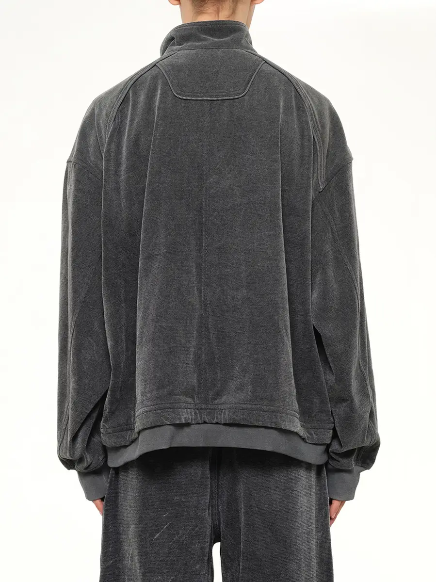 JUUNJ Highneck Denim Zip-up Jacket | Thumbnail 5 JUUNJ Highneck Denim Zip-up Jacket | Thumbnail 5