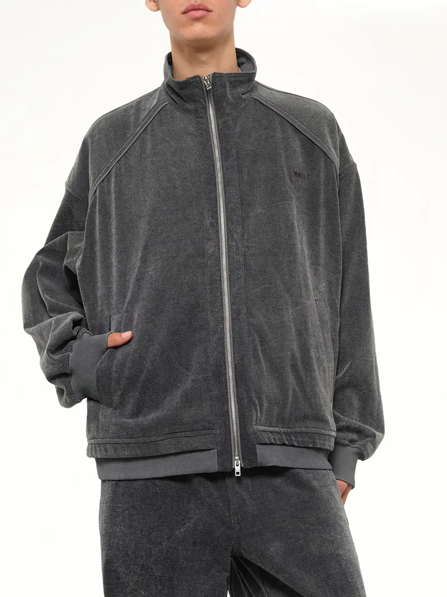 JUUNJ Highneck Denim Zip-up Jacket | Thumbnail 6 JUUNJ Highneck Denim Zip-up Jacket | Thumbnail 6