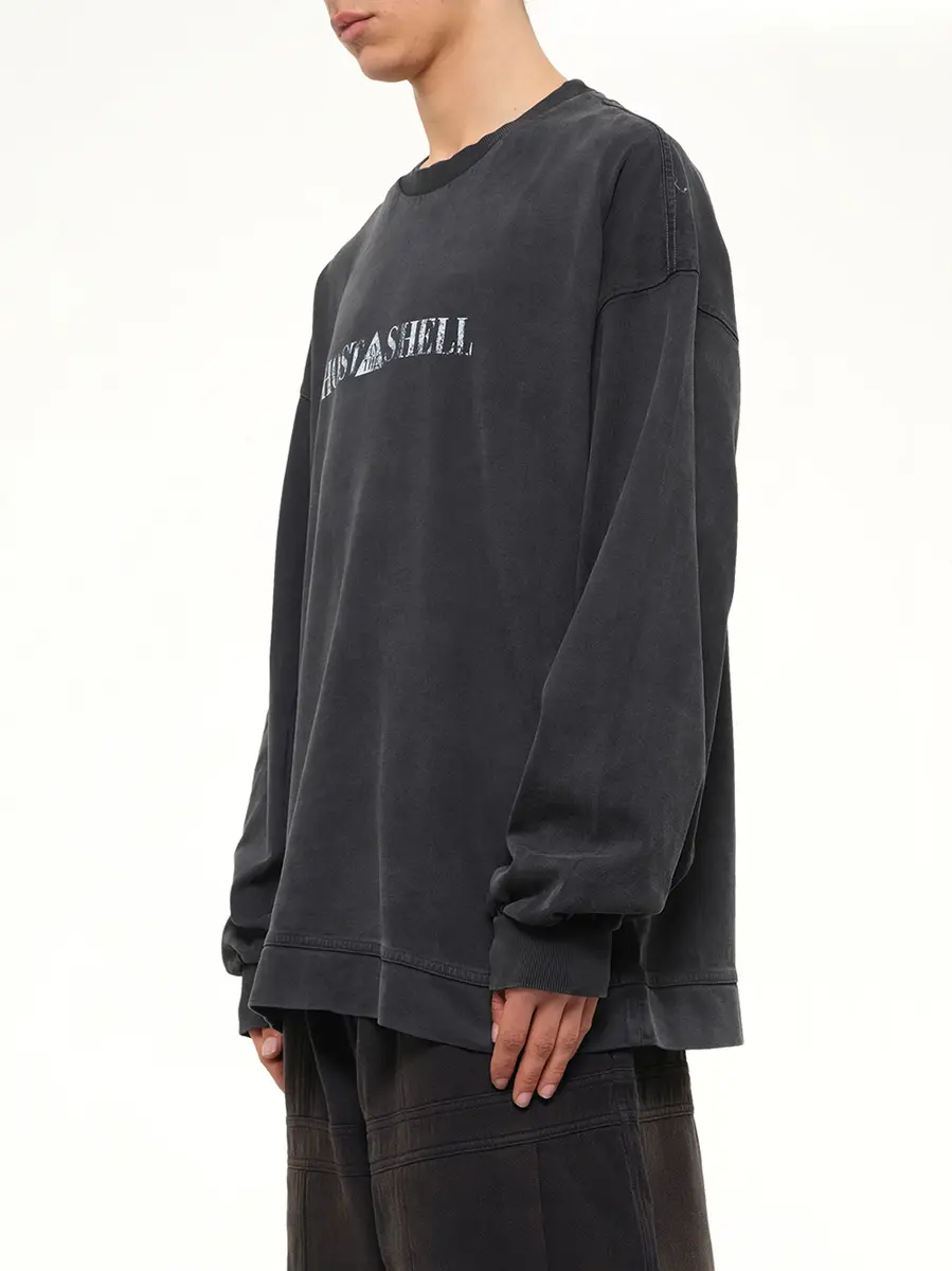 JUUNJ Ghost In The Shell Collab Overfit T-shirt Ash | Thumbnail 3 JUUNJ Ghost In The Shell Collab Overfit T-shirt Ash | Thumbnail 3