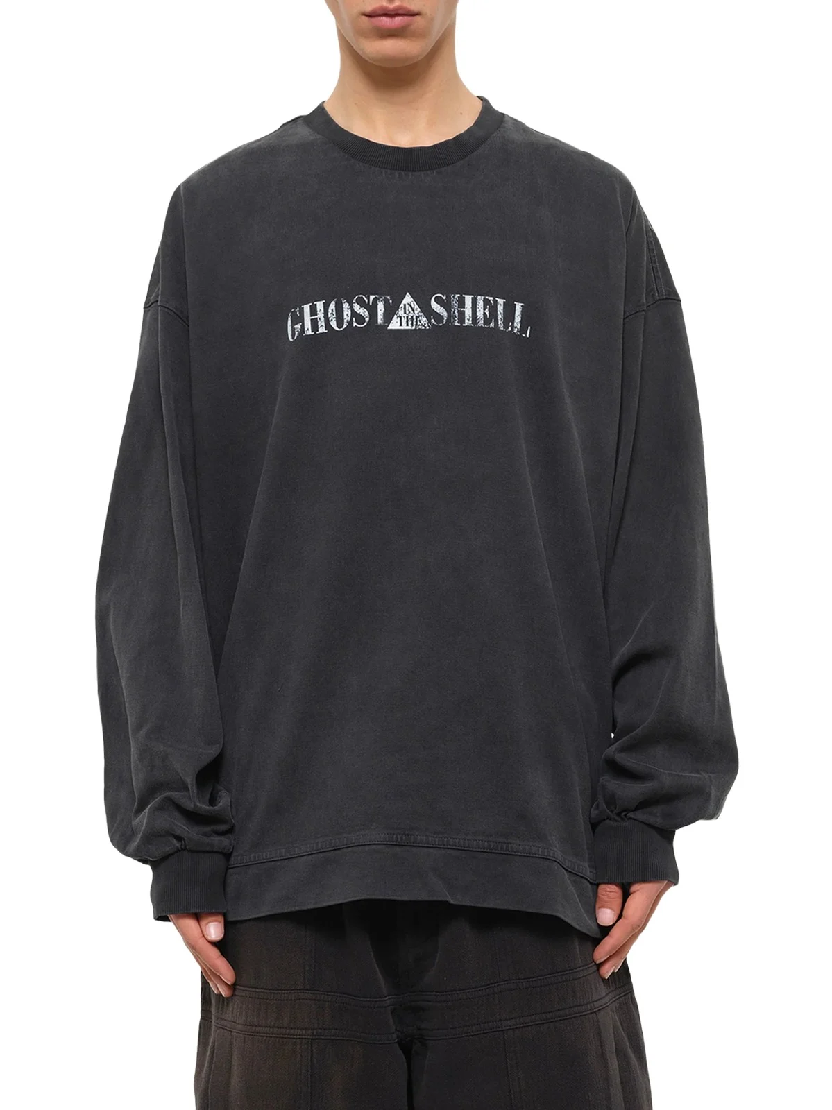 JUUNJ Ghost In The Shell Collab Overfit T-shirt Ash