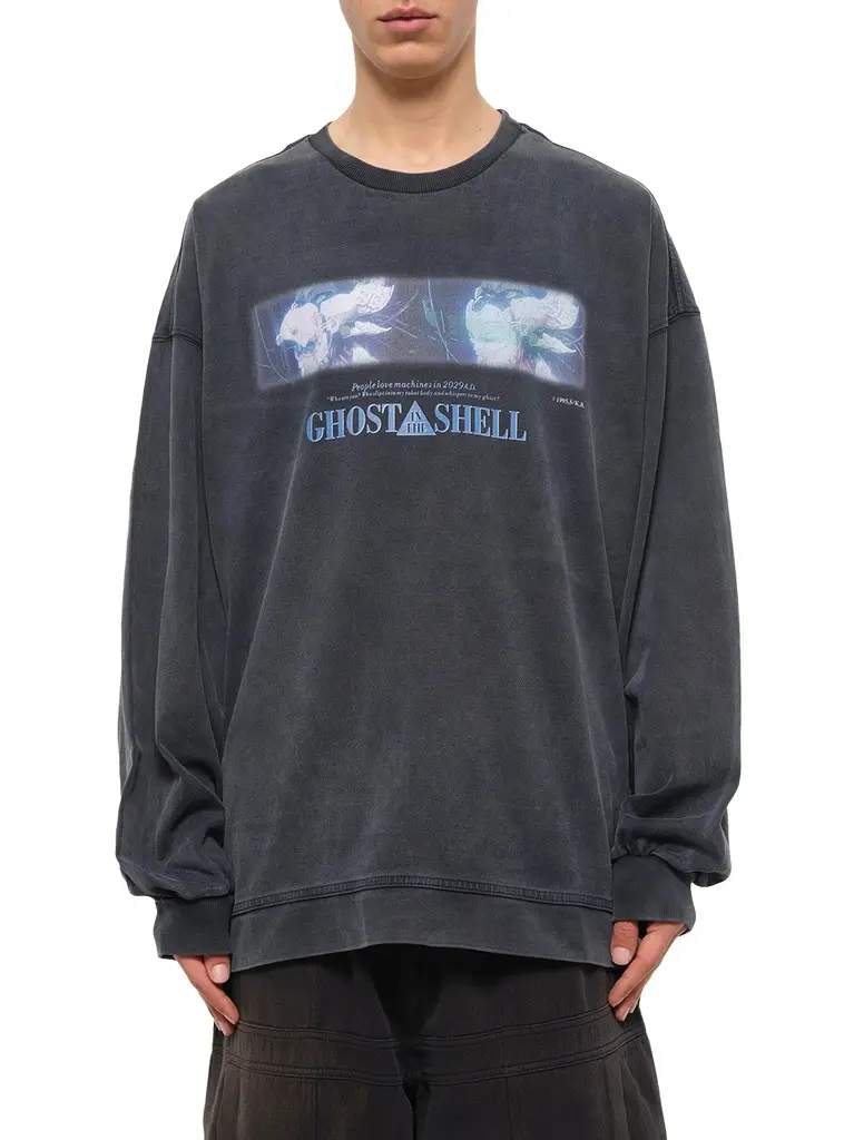 JUUNJ Ghost In The Shell Collab Overfit T-shirt Navy