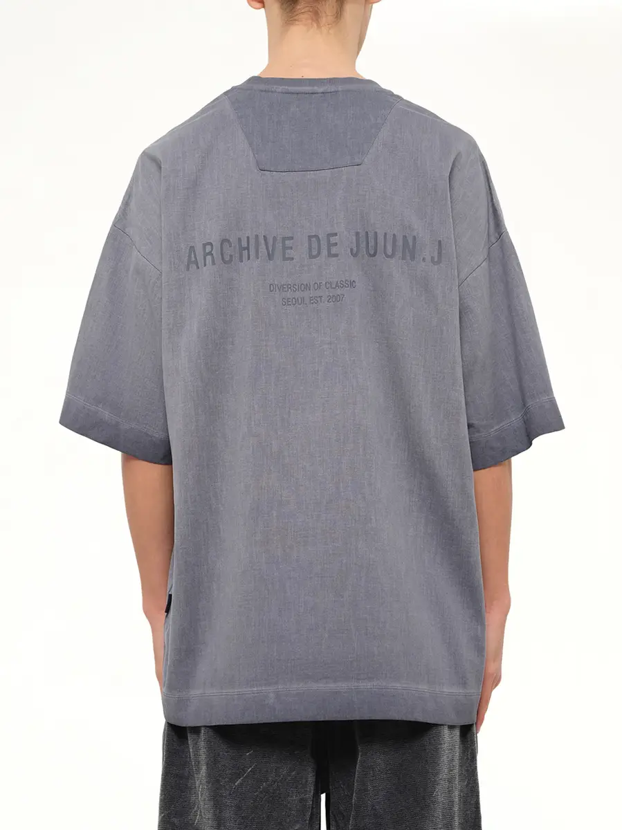 JUUNJ Archive De Juun. J Pigment Dyed Semiover T-shirt | Thumbnail 5 JUUNJ Archive De Juun. J Pigment Dyed Semiover T-shirt | Thumbnail 5