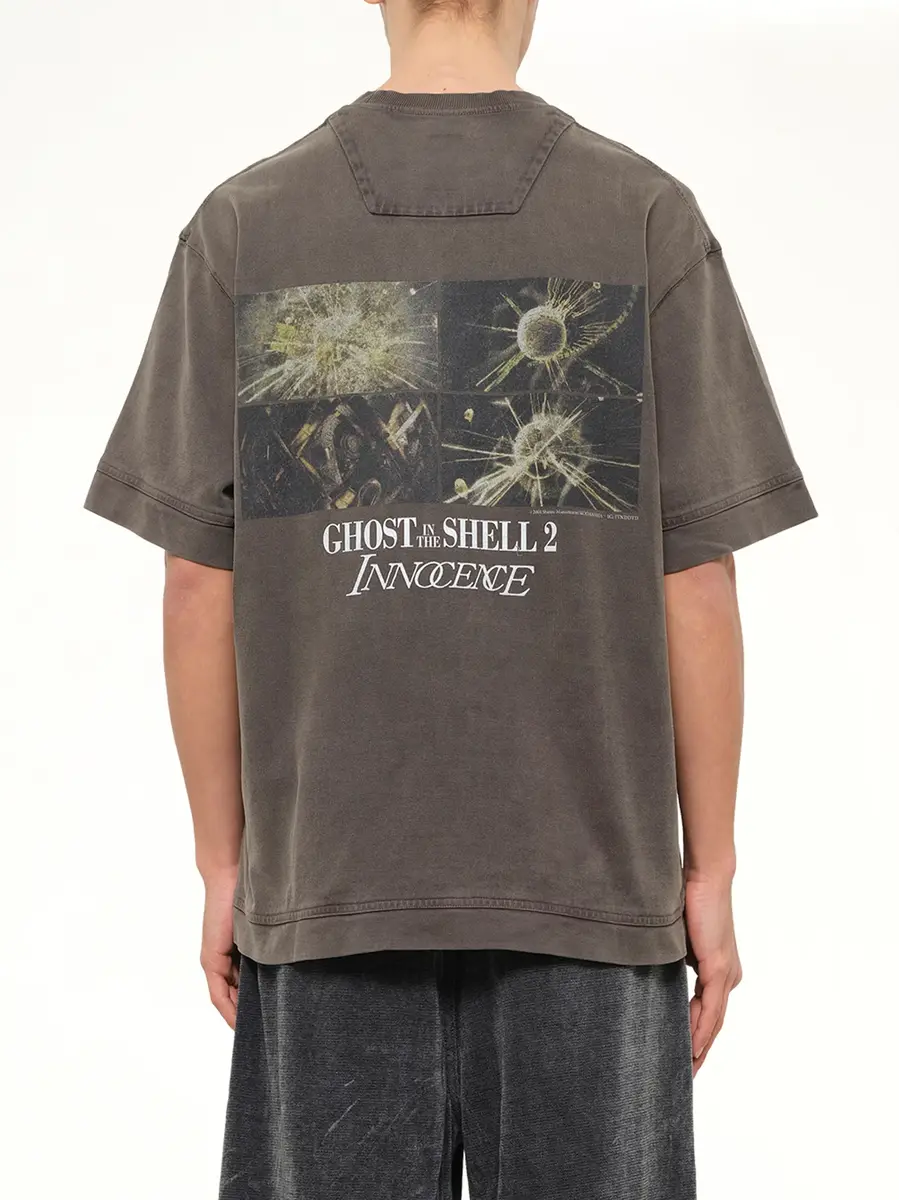 JUUNJ Ghost In The Shell Collab T-shirt Brown | Thumbnail 5 JUUNJ Ghost In The Shell Collab T-shirt Brown | Thumbnail 5