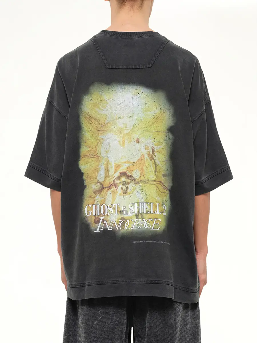 JUUNJ Ghost In The Shell Collab Overfit T-shirt Black | Thumbnail 5 JUUNJ Ghost In The Shell Collab Overfit T-shirt Black | Thumbnail 5