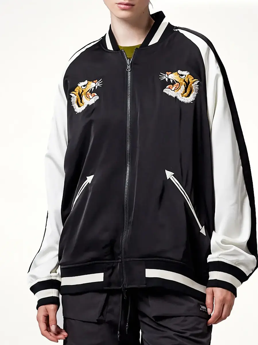 TAION Non Down Reversible "Ska" Jacket in Black/off White | Thumbnail 4 TAION Non Down Reversible "Ska" Jacket in Black/off White | Thumbnail 4