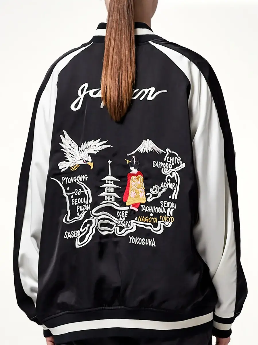 TAION Non Down Reversible "Ska" Jacket in Black/off White | Thumbnail 6 TAION Non Down Reversible "Ska" Jacket in Black/off White | Thumbnail 6
